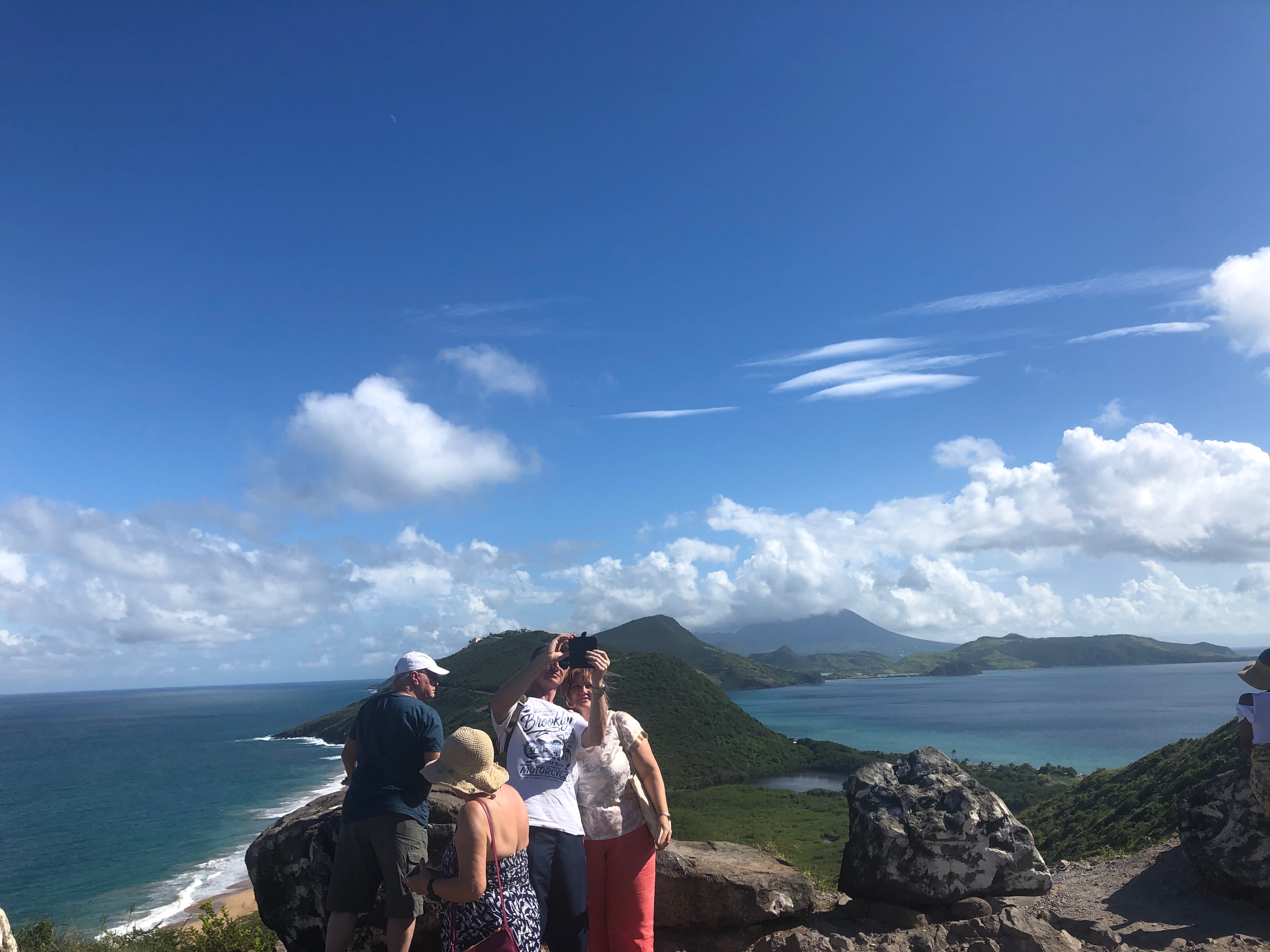 Timothy Hill Overlook, one of the most iconic views in St. Kitts